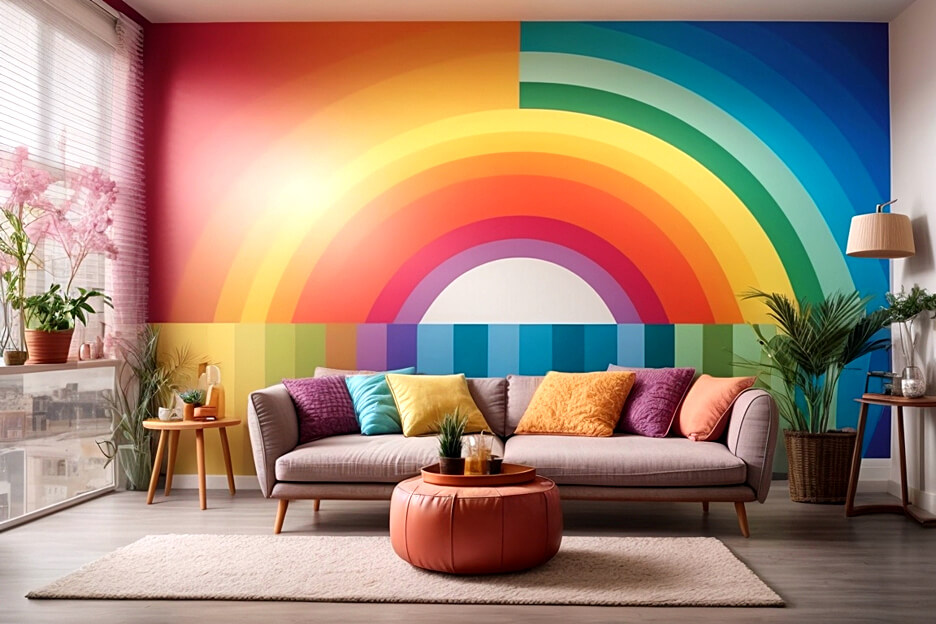 Rainbow Dreams Transforming Your Living Room