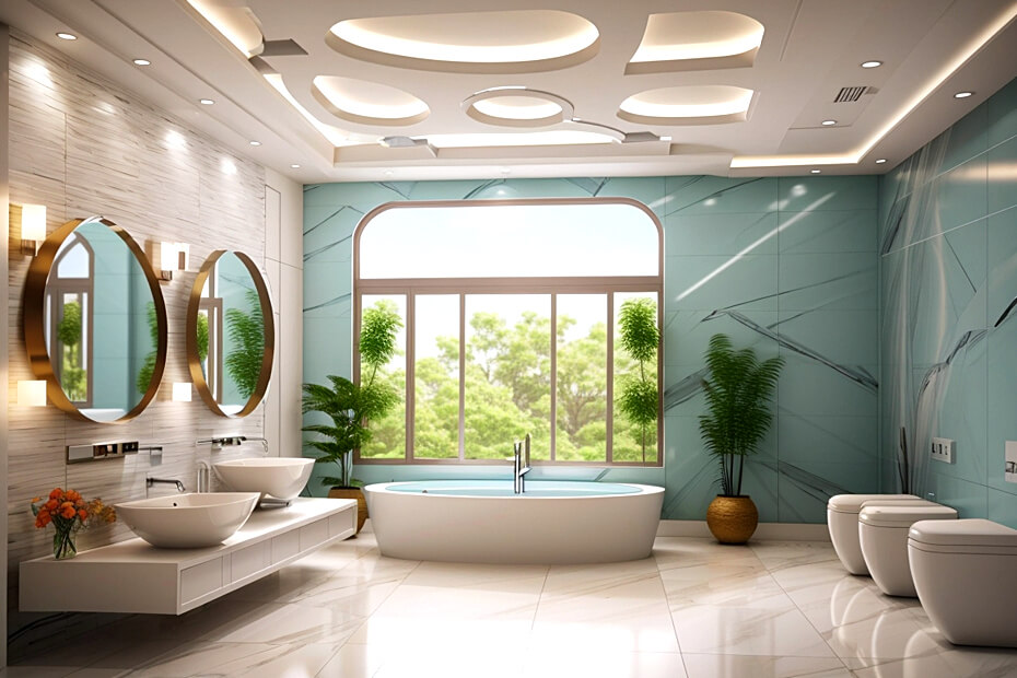 Redefining Elegance Bathroom False Ceiling Concepts