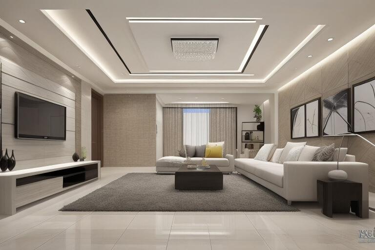 Refined Simplicity False Ceilings in Modern Living