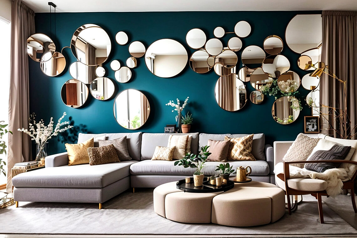 Reflect Your Style Living Room Mirror Decor
