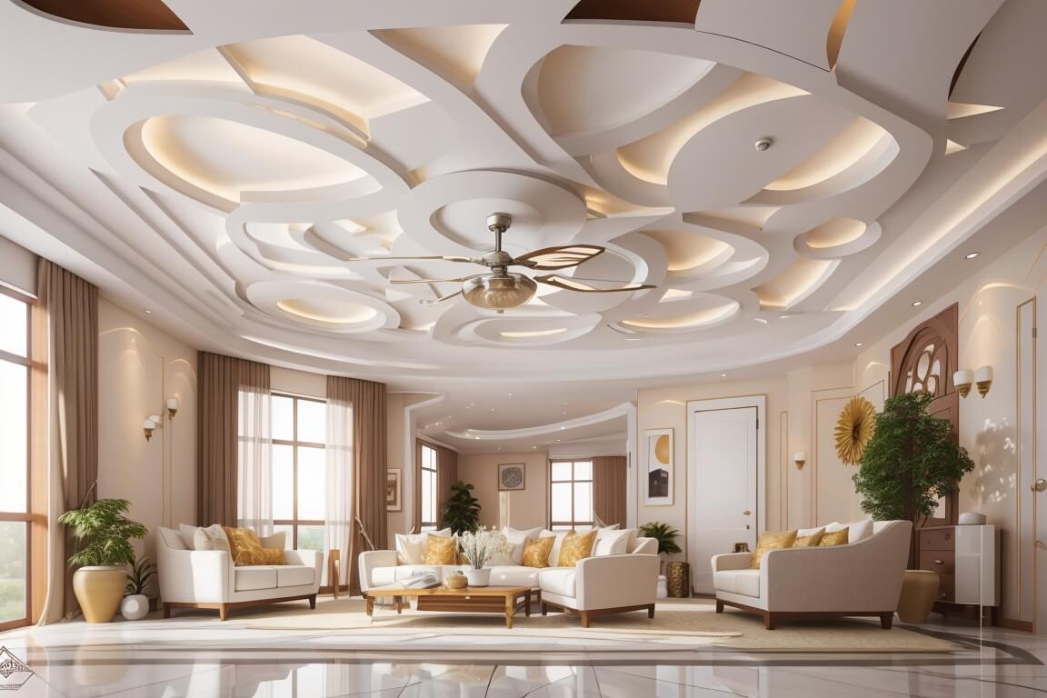 Refreshing Halls Contemporary False Ceiling Fan Concepts