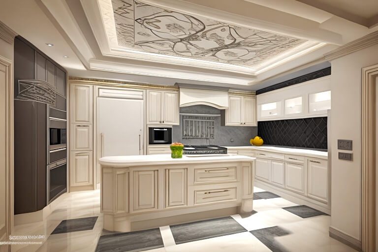 Seamless Integration Hidden Lighting in Kitchen Ceilings