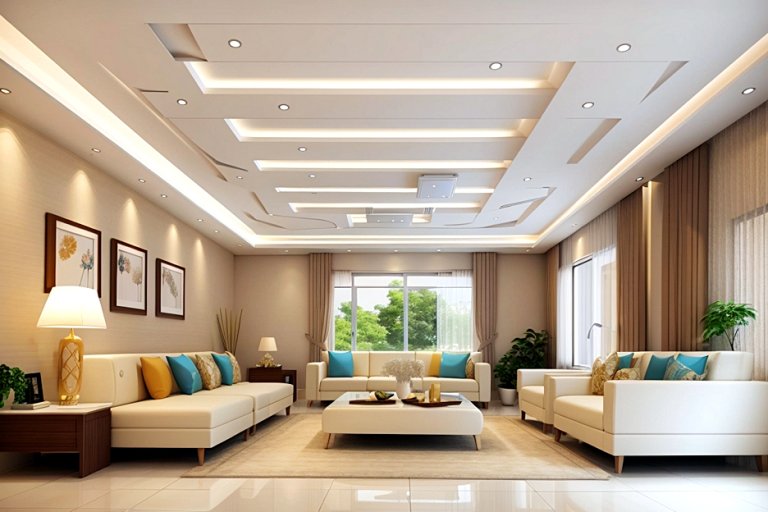 24 Simple False Ceiling Design for Hall | Mous Syusa