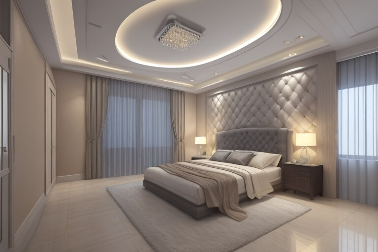 Subtle Sophistication Bedroom False Ceiling Inspirations