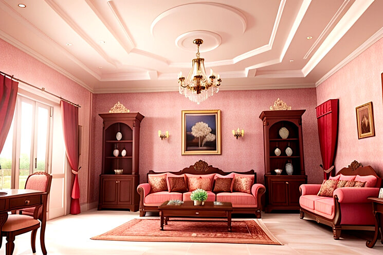 Suspended Beauty False Ceiling Inspiration for Drawing Rooms