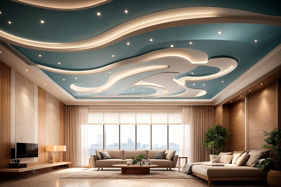 The Art of Elevation Contemporary False Ceiling Statements