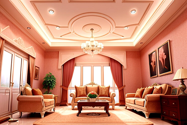 The Art of Illusion Creative Drawing Room Ceilings