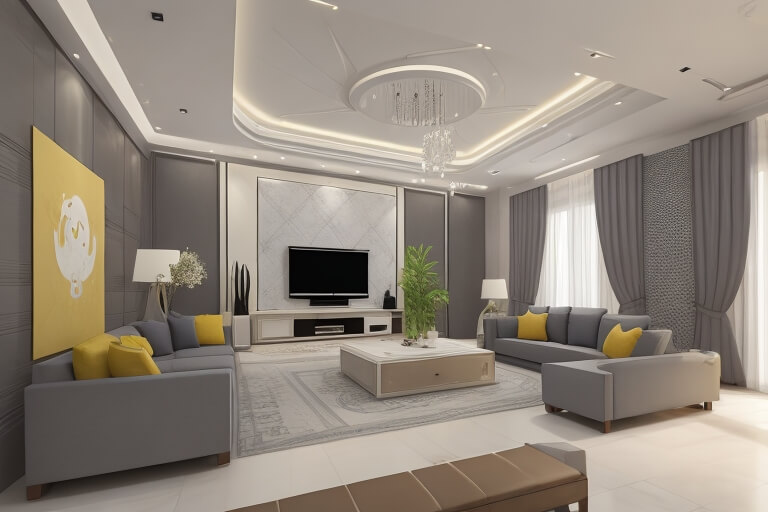 The Grandeur of Living Room Ceiling Styles