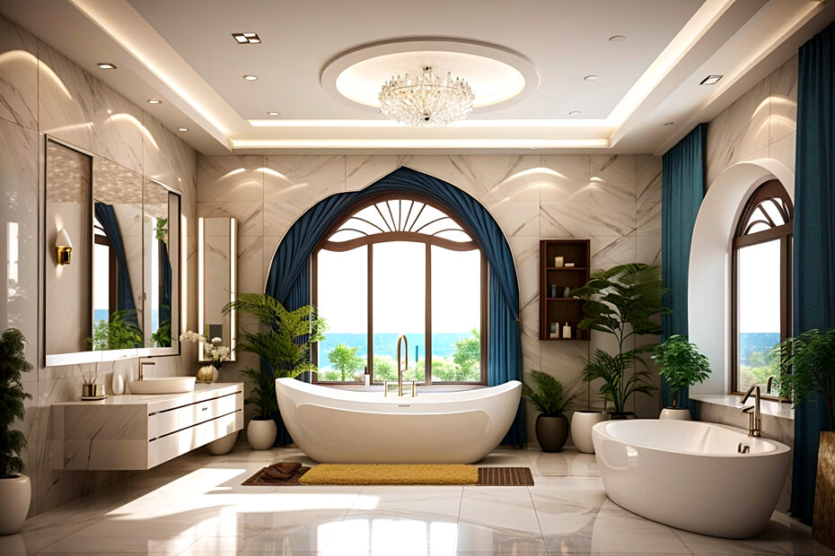 Timeless Beauty Classic Bathroom Ceiling Styles