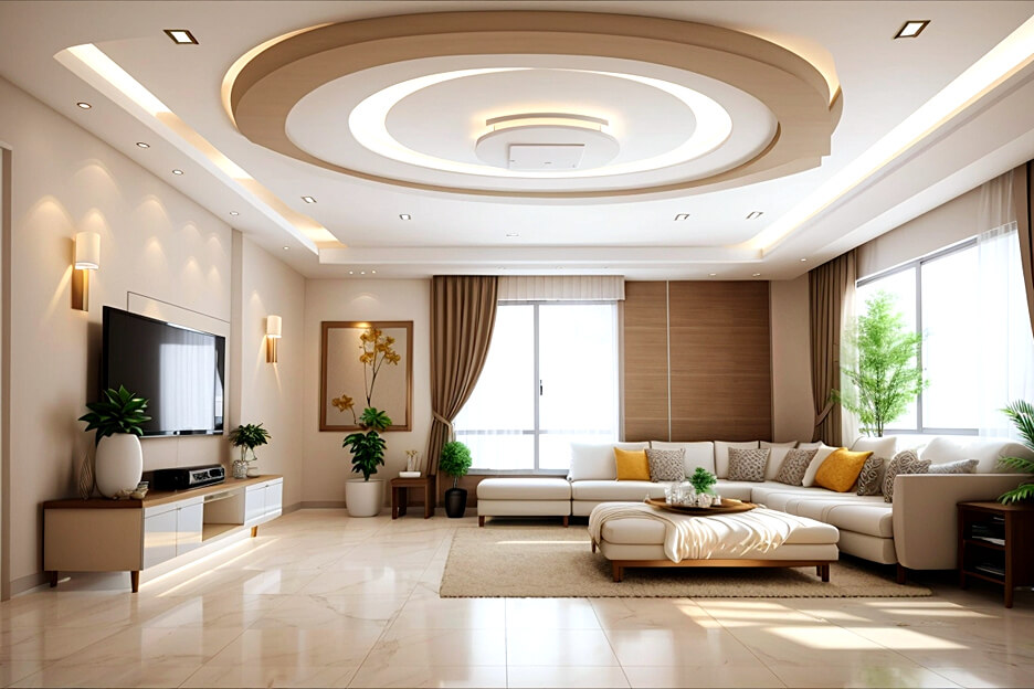 24 Simple False Ceiling Design for Hall | Mous Syusa