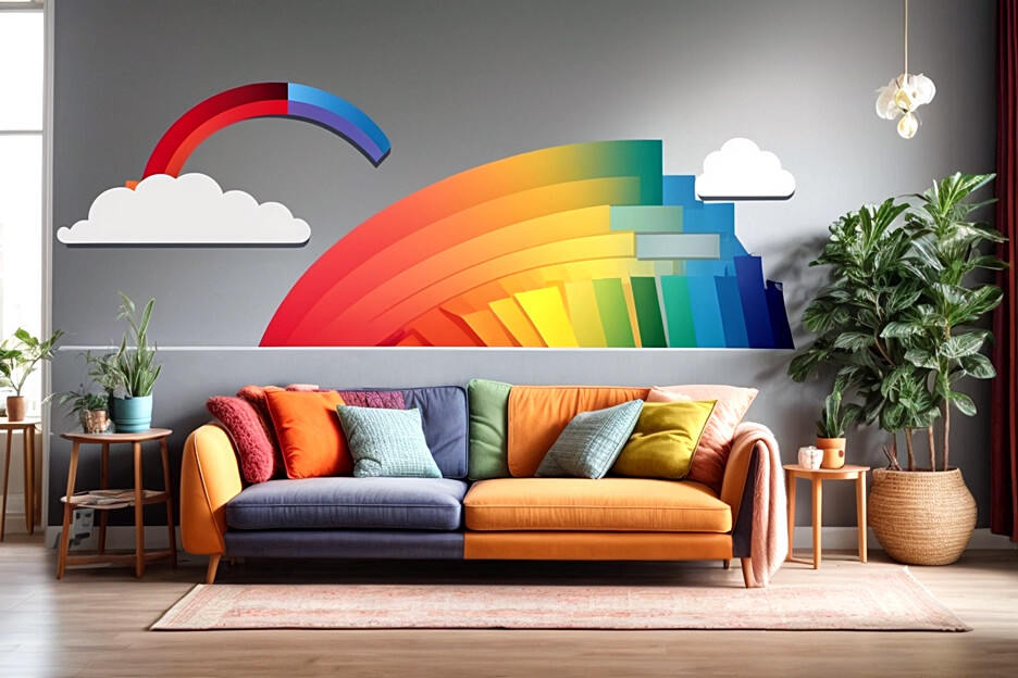 Transform Your Space with Rainbow Wall Decals
