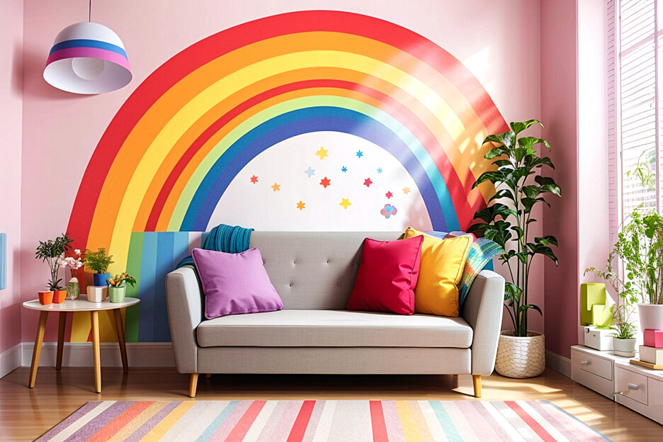 Upgrade Your Living Space with Rainbow Stickers