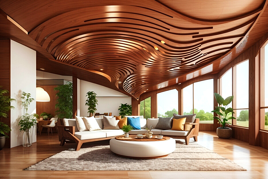 Wooden Wonders Above Unique Ceiling Concepts