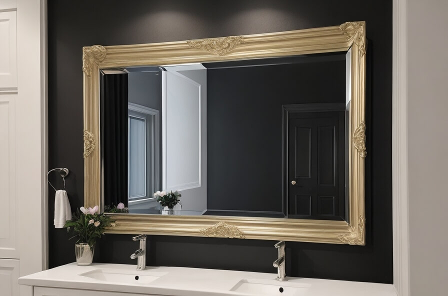 Bold Statements Contemporary Black Wall Mirrors That Pop