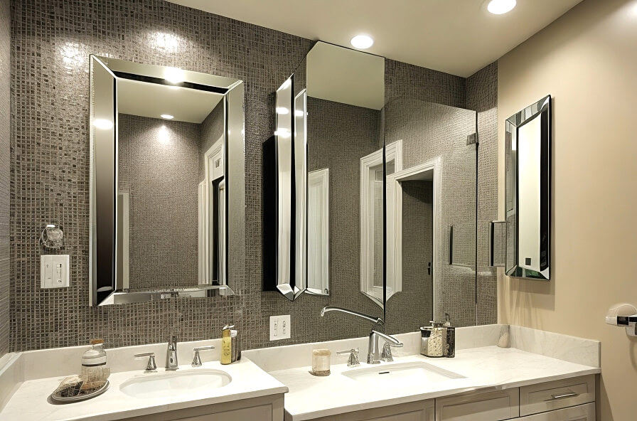 Double Vision His and Hers Mirrors for Shared Bathrooms