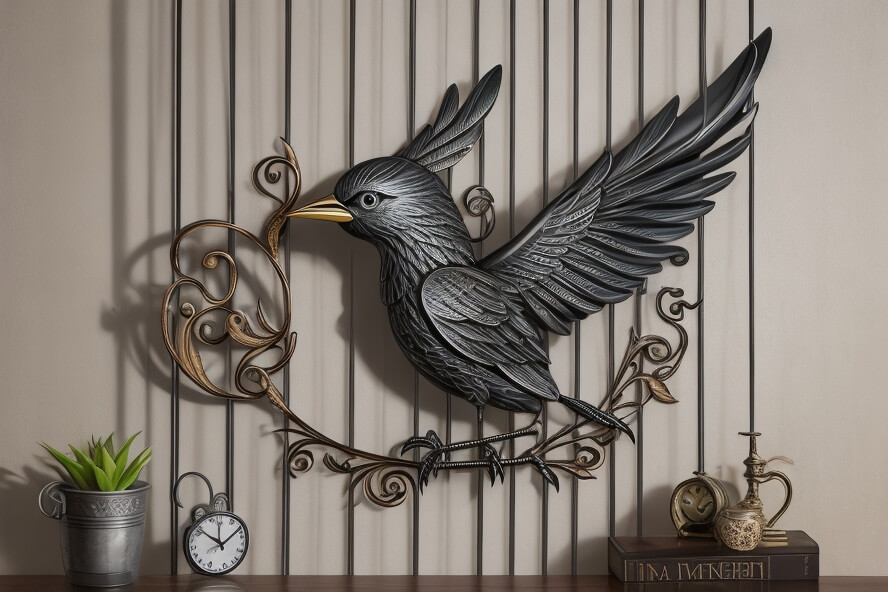 Flight Through Metal Embracing the Artistry of Artistic Birds on Your Wall