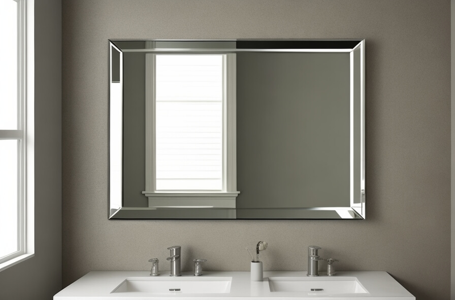 Framed in Style Customizable Rectangle Wall Mirror