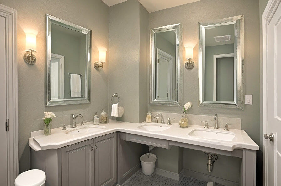 Frameless Wonders Sleek and Modern Bathroom Mirror Ideas