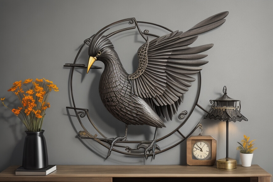 Metal Marvels Sculpted Birds Adorning Your Walls in Artistic Grandeur