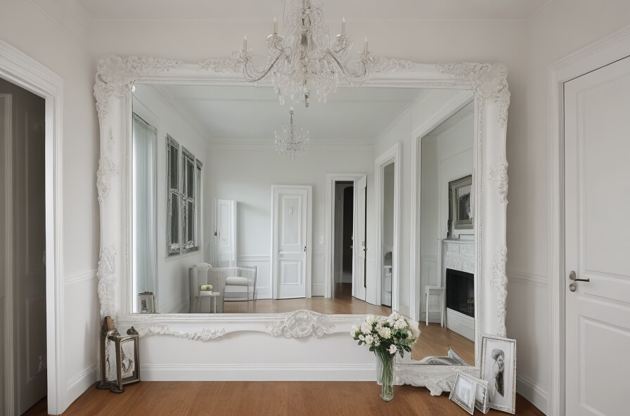 Minimalist Magic White Wall Mirrors for Modern Living