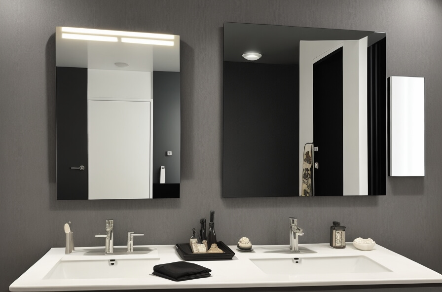 19 Dramatic Darkness: How Black Wall Mirrors Add Depth to Any Space ...