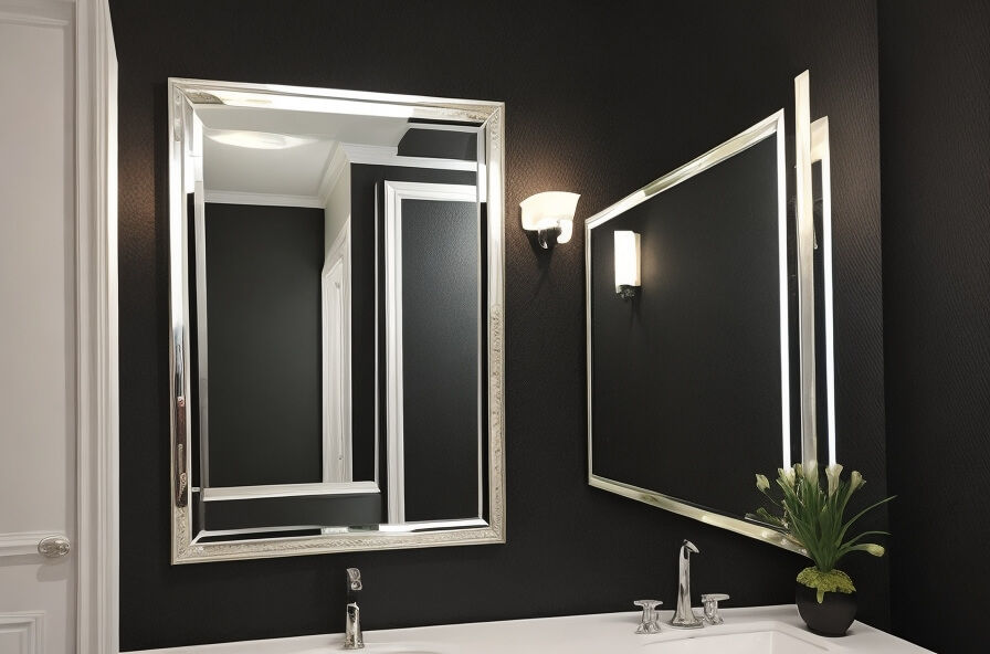 Mysterious Allure Black Wall Mirrors as Focal Points in Decor