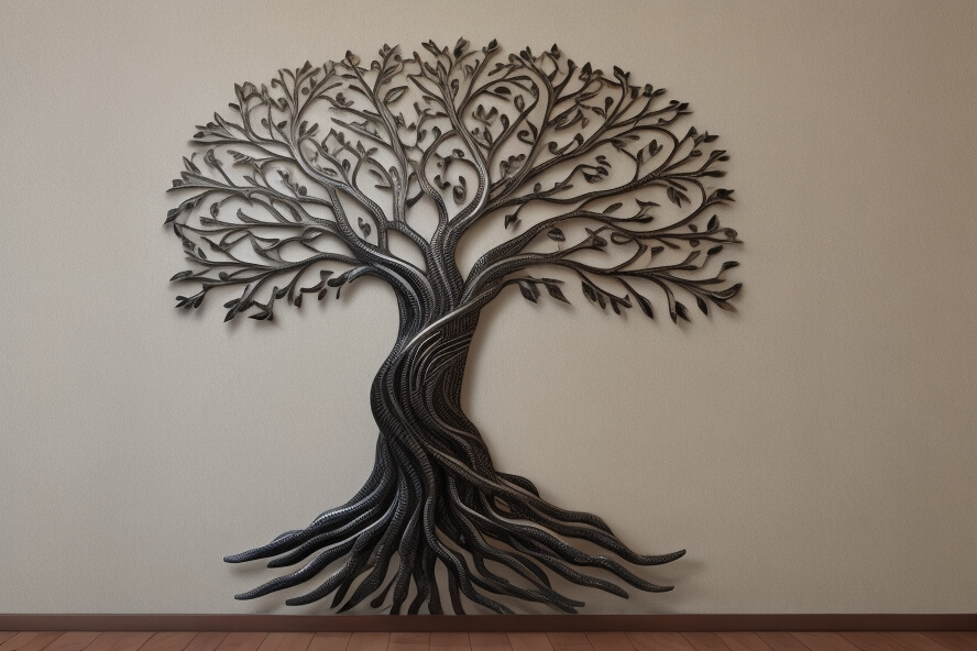 Mystic Grove Tree of Life Metal Wall Sculpture for Ambiance