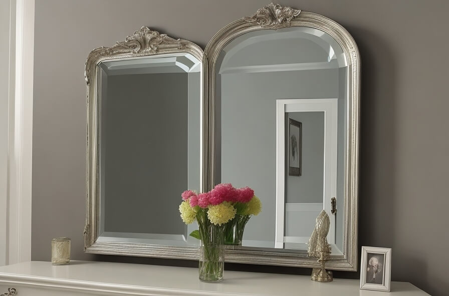Reflecting Symmetry Artistic Rectangular Mirror