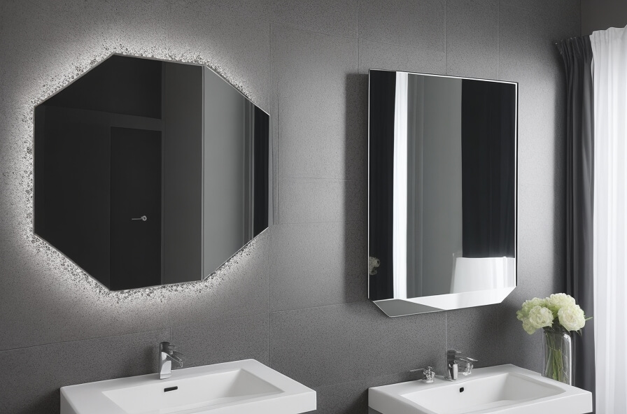 Reflections in Noir Chic and Stylish Black Wall Mirrors