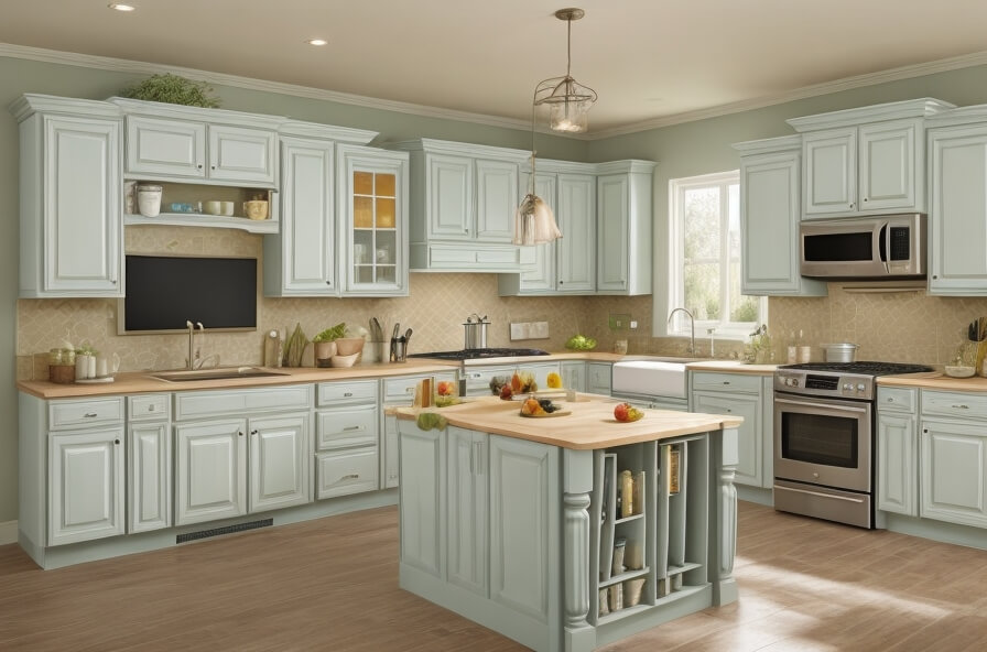 Serene Hues for Kitchen Walls Calm and Tranquil Tones