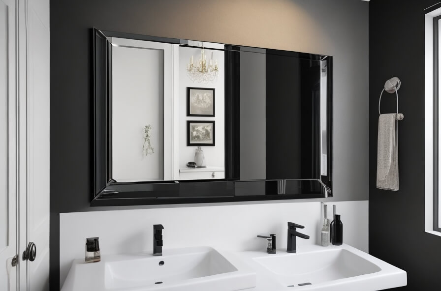 Sleek Sophistication Black Wall Mirrors for Modern Spaces