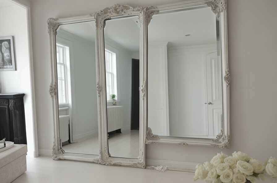 Sophisticated Simplicity White Wall Mirrors in Contemporary Homes
