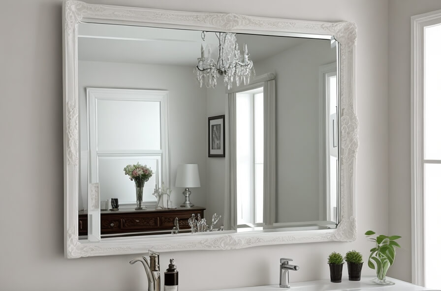 Timeless Beauty Classic White Wall Mirrors in Interior Design