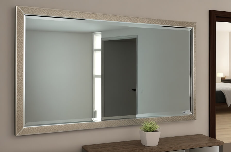 Understated Elegance Thin Frame Rectangle Wall Mirror
