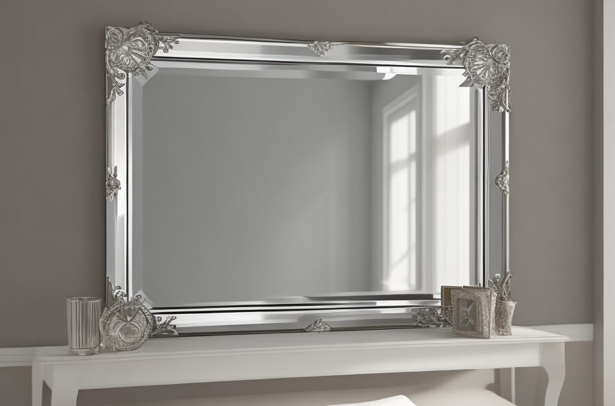 wall decor rectangle mirror